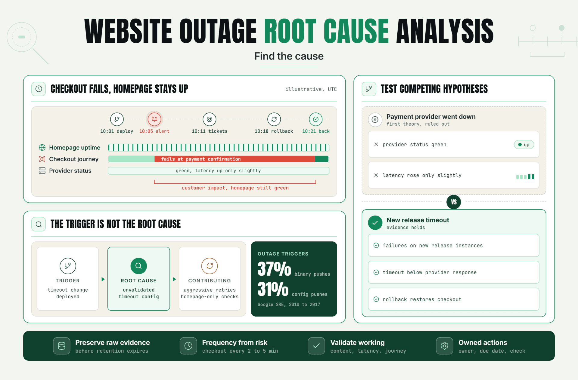 Website Outage Root Cause Analysis: Find the Cause