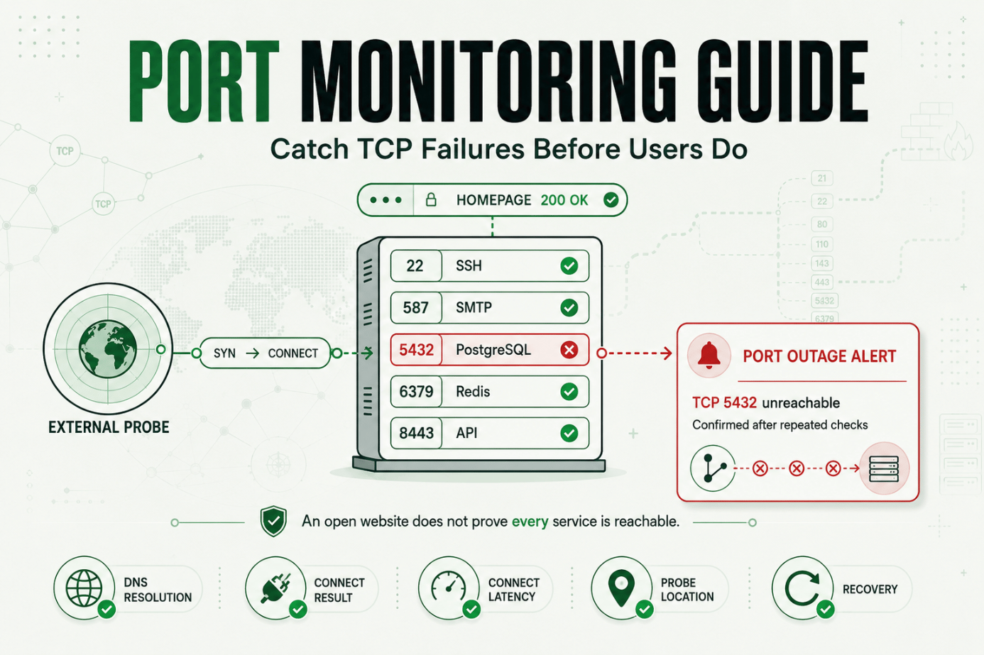 Port Monitoring Guide: Catch TCP Failures Before Users Do